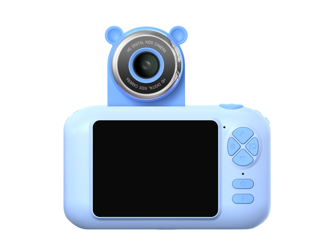 Câmera Infantil 1080p Câmera Digital De Alta Clareza Com Lente Giratória De 180° E Tela De 2.4'' Para Meninos E Meninas