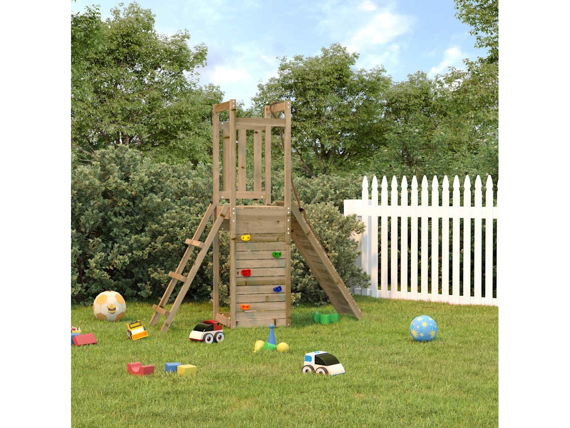 Vidaxl Conjunto De Brincar Para Exterior Madeira De Pinho Impregnada