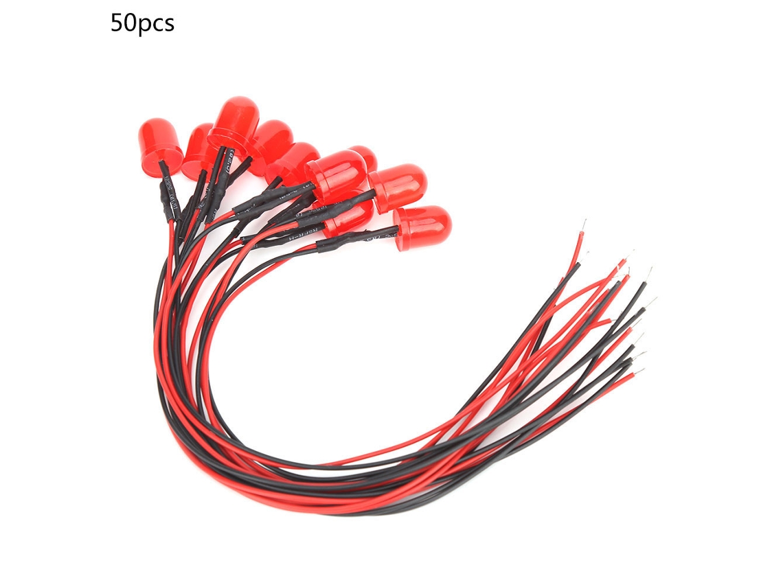 Lâmpadas Led Cromáticas 10mm 12v 0,06w 50pcs Sunflare