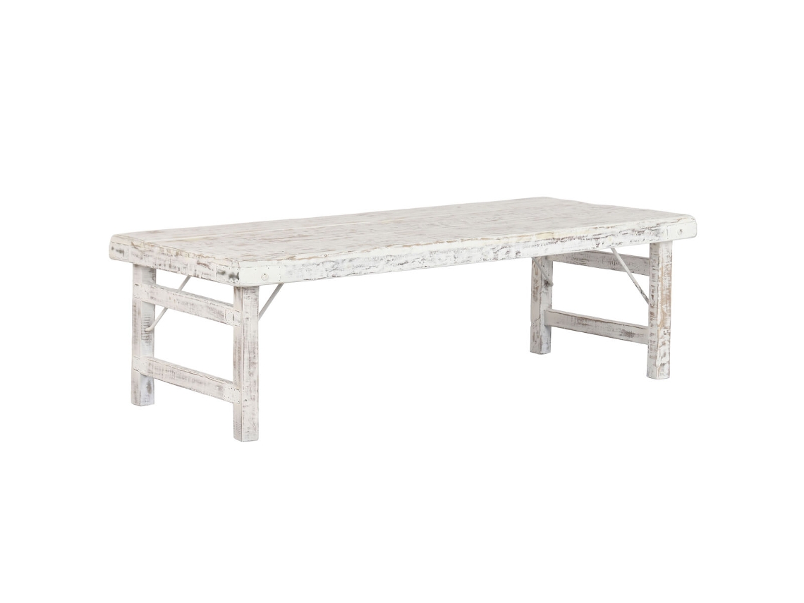 Mesa De Centro Home Esprit Branco 148 X 69 X 47 Cm
