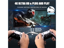 Console De Jogos Retrô Com Joysticks Sem Fio Dual Handle 2.4ghz Cont Brilvibera
