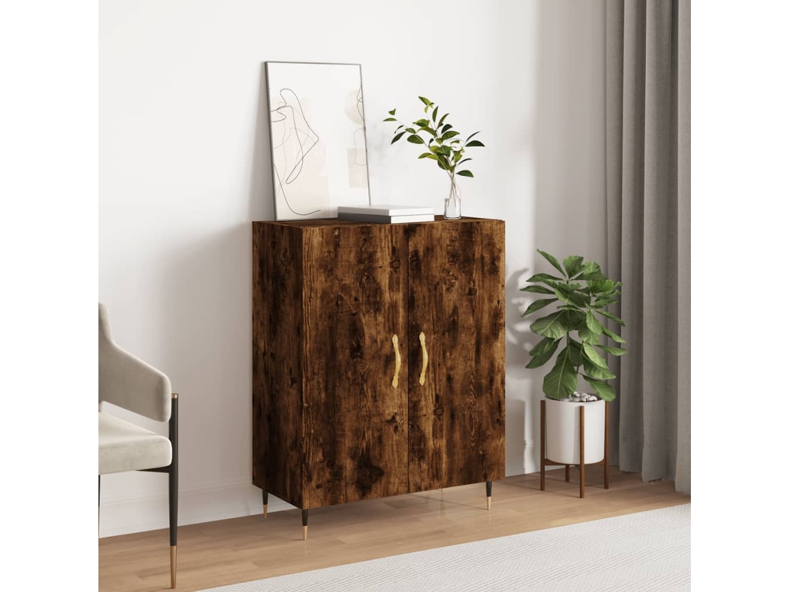 Aparador 69,5x34x90 cm Derivados de la Madera Color Roble Ahumado