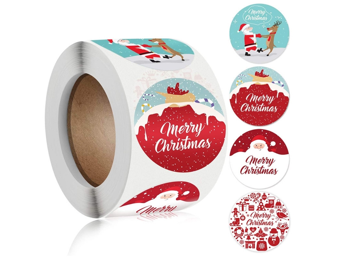 Adesivo de Natal Merry Christmas para Decoração Festiva LAXISCREED