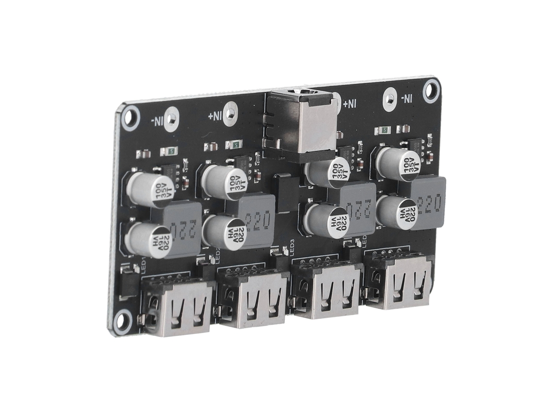 Laxiscreed Módulo Conversor Dc De 4 Canais Com Carregamento Rápido Qc2.0 E Qc3.0 Para Móveis