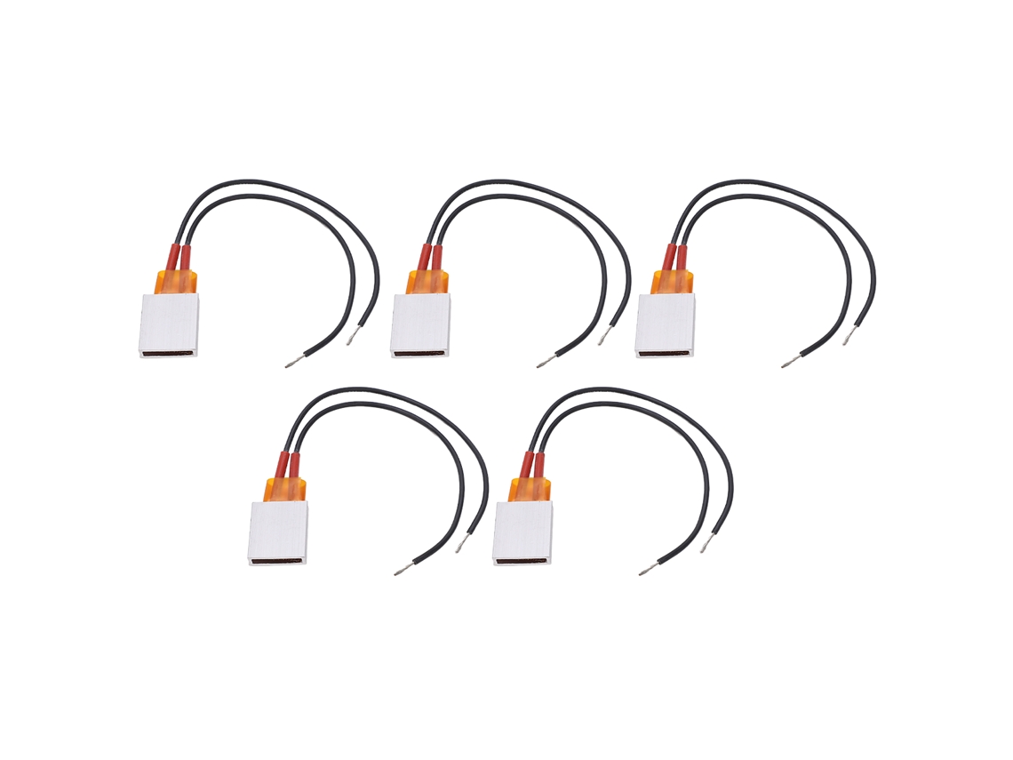 5 Peças De Elemento Aquecedor Ptc Com Camada De Alumínio Saída De Calor Contínua Termostático Automático Placa Aquecedora Ptc 220v
