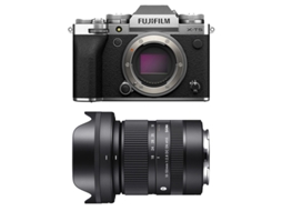 X t5 Prata + Sigma 18 50 FUJIFILM