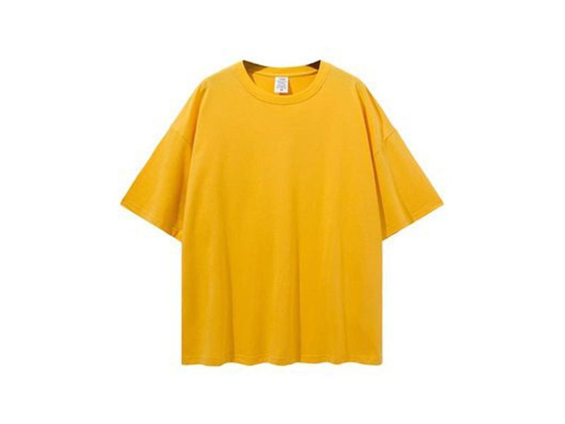 Camiseta De Algodão De Alta Qualidade Com Modelo Moderno E Conforto Diário - Ideal Para Diversas Ocasiões Amarelo
