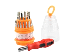 Yuru kit de Chaves de Fenda 31 Peças Aço carbono para Reparo de Celulares e Pequenos Eletrodomésticos