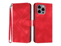 Capa De Couro Com Padrão De Linhas E Toque De Pele Para Doogee Note 58 / Note 58 Pro