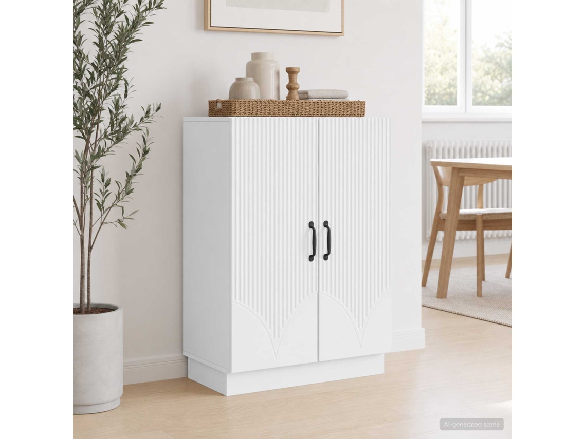Vidaxl Buffet Branco 66 X 34,5 X 87 Cm Derivados De Madeira