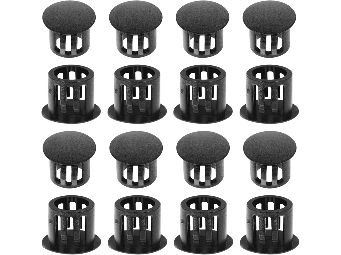 Healeved 100 Tampões Pretos De 3 8-polegadas 10mm Para Furos Em Móveis, Peças Decorativas De Plástico, 100-unidades Para