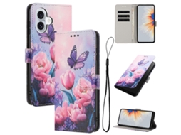 Capa De Couro Para Celular Com Estampa De Desenho Colorido Para Iphone 17