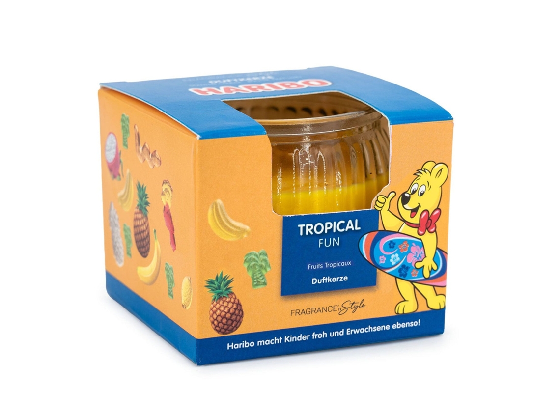 Vela Perfumada Frutada Em Frasco De Vidro Para Presente