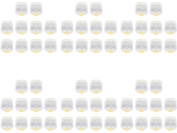 Estojo SFUSHOS para dentaduras, plástico, 60 peças, película de armazenamento de alta qualidade