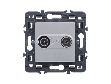 Elec Tv Base 9X9X3,8Cm Emp Final Abs Alum Valena Next Legran LEGRAND