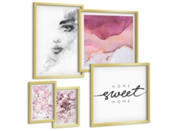 Conjunto De Pinturas Retratos Femininos Flores Pastel Espelharte (5 Peças)