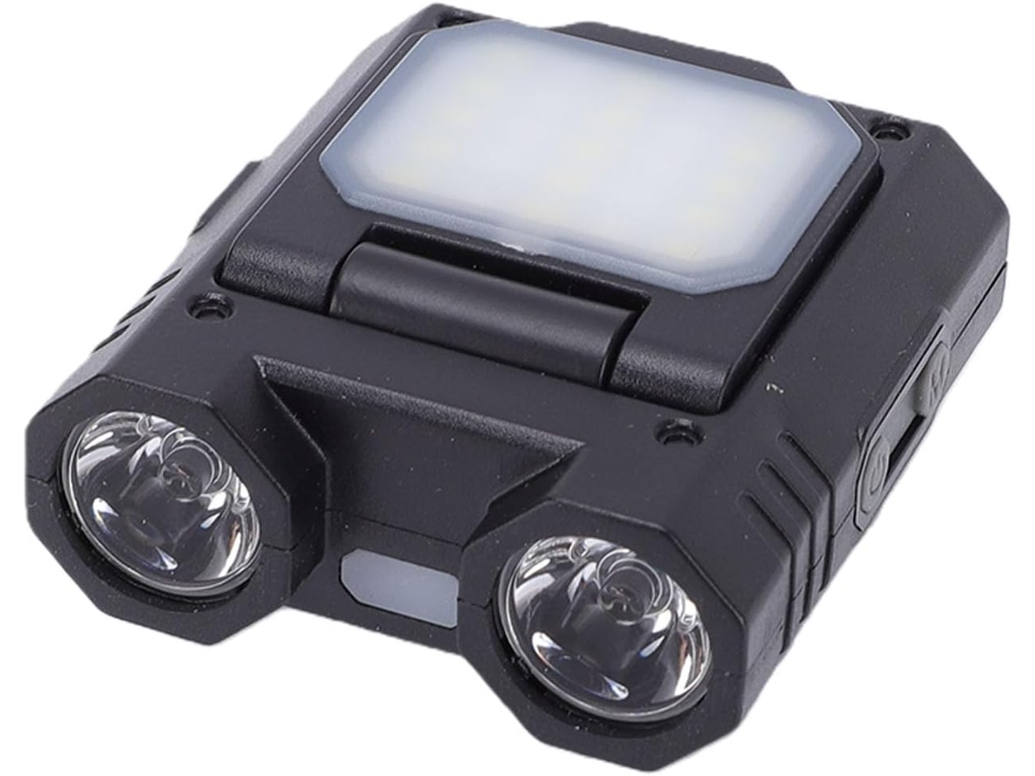 Lanterna De Cabeça Recarregável Com Clipe, Sensor Movimento, 5 Modos,