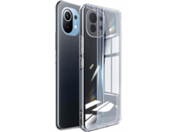 Plugues Lite Alça Antiderrapante Antipoeira para Xiaomi Xiaomi 11 Lite 4G/5G/Ne HONGWE. Pele Sintética Anti-Choque Transparente