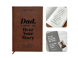 Papai, Quero Ouvir Sua História, Caderno de Couro, um Diário Guiado para Pais Compartilharem Suas Vidas e Amor BRILVIBERA