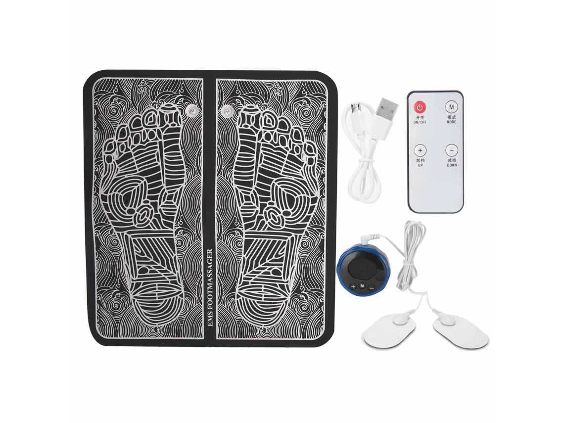 Ems Massagem Nos Pés Placa De Massagem Elétrica Estimulador Muscular Controle Remoto Modelador Almofada Para Pernas