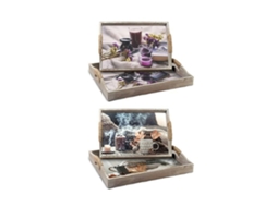 Bandeja DKD HOME DECOR Mdf (2 Peças - 40x30x6cm)