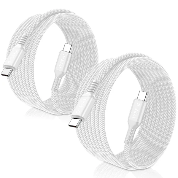 Pacote com 2 Cabos de Carregamento Usb c para Usb c de 2 Metros AQUAFORGE (pacote com 2!!!)