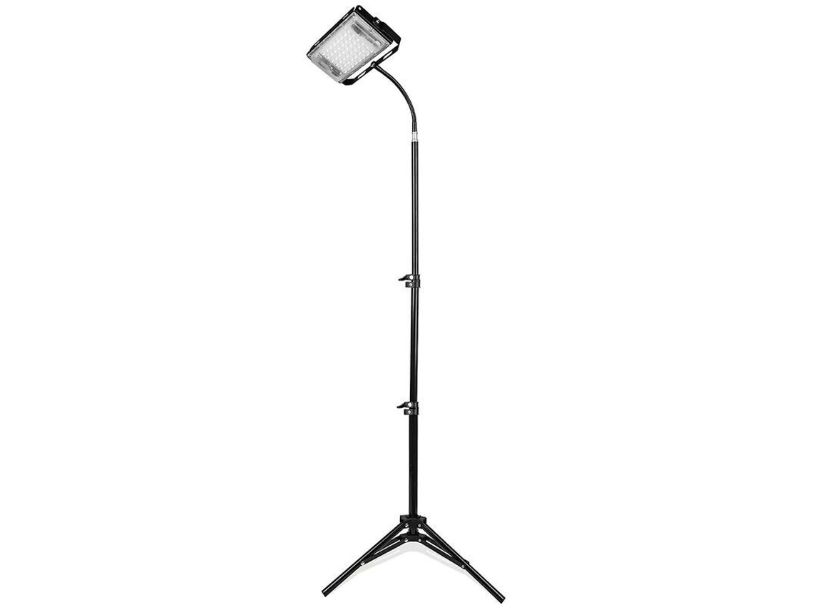 Luz De Crescimento Com Tripé Ajustável 15-47 Polegadas, Espectro Completo 390-730nm, 50w, Instalação Rápida, Preto Preto