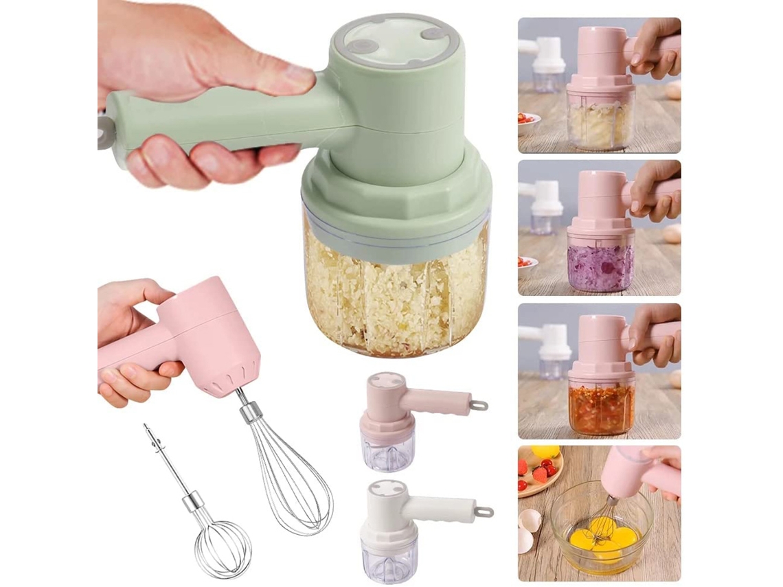 Picador De Alho Elétrico Sem Fio De 250 Ml Utensílios De Cozinha Aquaforge