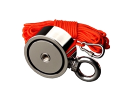 Ímã de Neodímio, Dupla Face, Força Tração 150 Kg, 150kgx2 15m Rep, Vertical AQUAFORGE