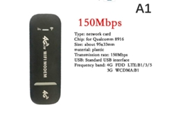 Dongle Usb Sem Fio 4g Lte, Modem de Banda Larga Móvel 150 Mbps, Preto BRILVIBERA