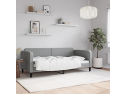 Vidaxl Sofá-cama 90x190 Cm Tecido Cinzento-claro