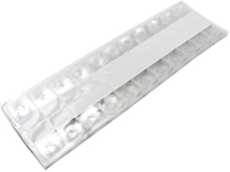 Etiquetas De Exibição 200 Unidades - Transparente - Adesiva - De Alta Qualidade Pet-plástico - Reutilizável - 40mm X 25mm - Etiquetas De Pendurar
