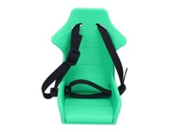 Suporte para Boneca de Bicicleta Infantil Frontal Plegável com Cinto Ajustável Verde S/MARCA