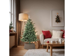 Vidaxl Saia Para Árvore De Natal Ø65x23 Cm Plástico Castanho