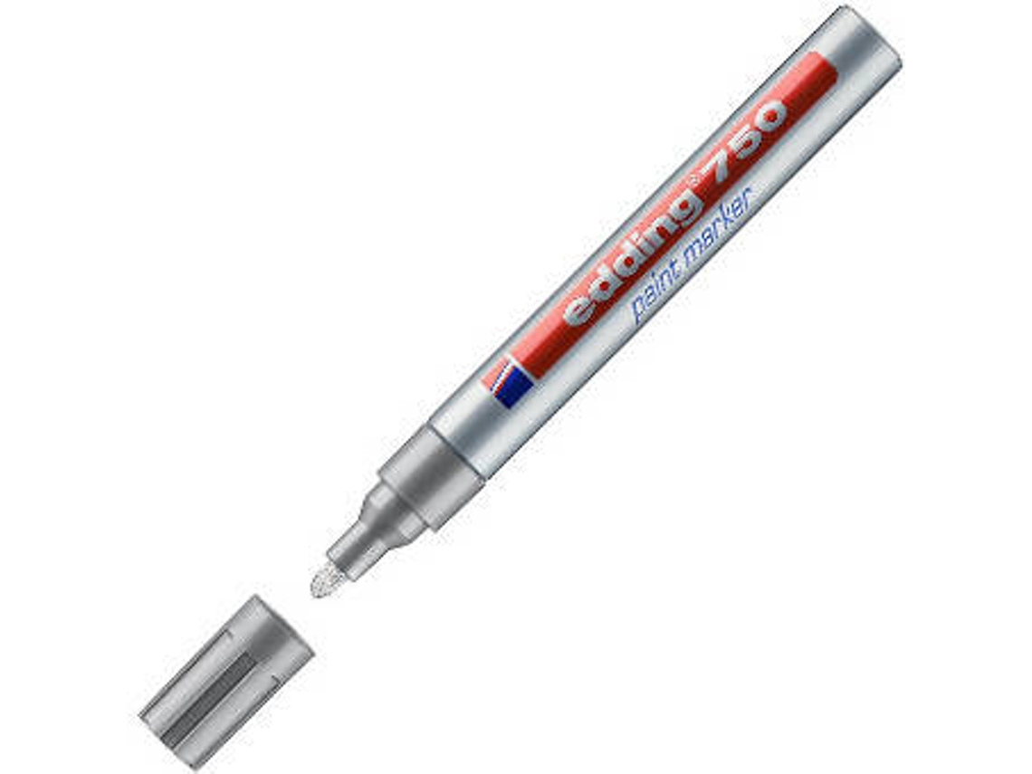 Marcador EDDING 750 (2-4 mm - Prateado)