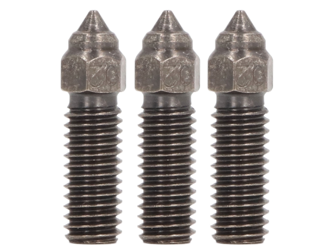 Bico De Aço Temperado 0.4mm 1.75mm M6 Para Impressora 3d Anycubic K1 Kobra Vyper 3 Peças