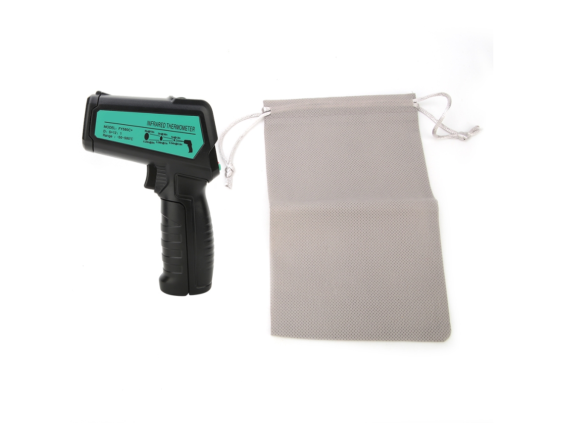 YURU pistola termômetro infravermelho digital, LCD sem contato, 50°C a 580°C, handheld | S/MARCA