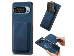 Capa Magnética Para Celular Com Porta-cartões De Couro Retrô
