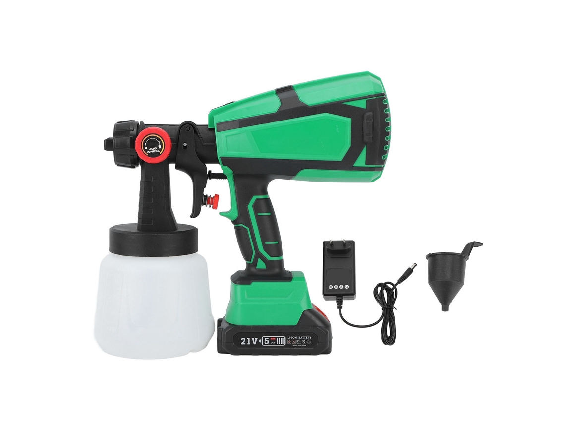 Laxiscreed Pistola De Pulverização De Tinta Elétrica Sem Fio Com Bateria De Lítio E Acessórios Completos