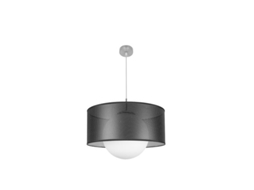 Pingente Cósmico 1xe27 Níquel/preto Prata Regx50x50 Cm Fabrilamp