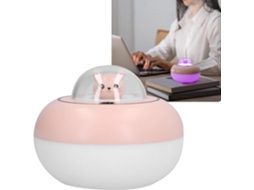 Umidificador Compacto Kuidamos Alimentado Por Usb, Com Luz Noturna Colorida E Modo Silencioso Para