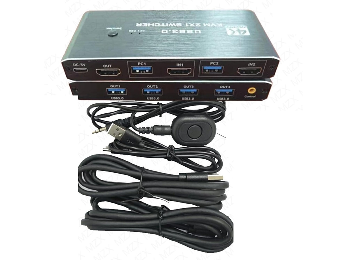 Hub Usb 3.0 com Switch, Compatível com 4k, Seletor, Estação de Acoplamento 2 SFUSHOS