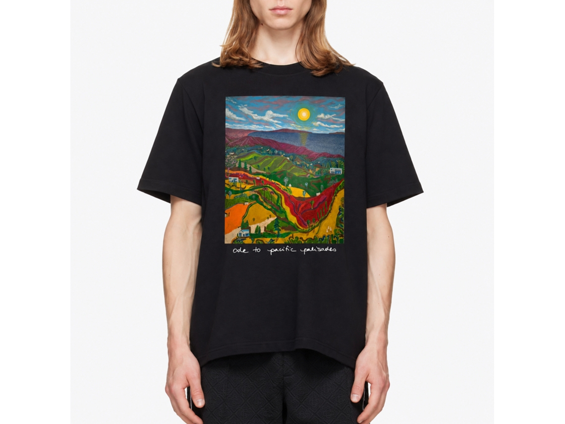 Camiseta Rockinstone Alanis - Palisades, da Alanis Morissette, preta, estilo único de designer.