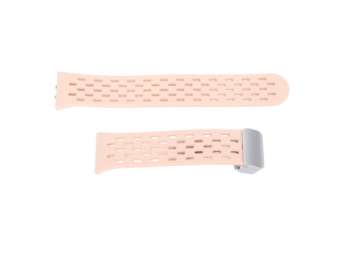 Correa De Reloj De Silicona Con Liberación Rápida Ligera Estilosa Y Transpirable Para Galaxy Fit3 Rosado
