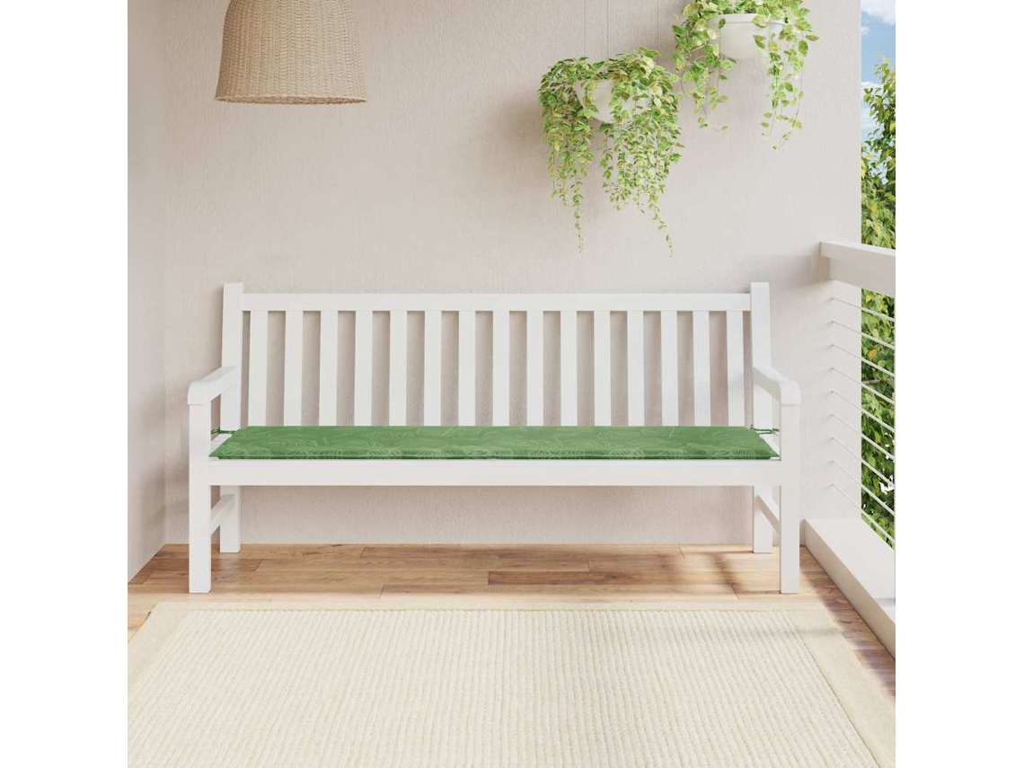 Vidaxl Almofada Para Banco Tecido Oxford Design De Folha