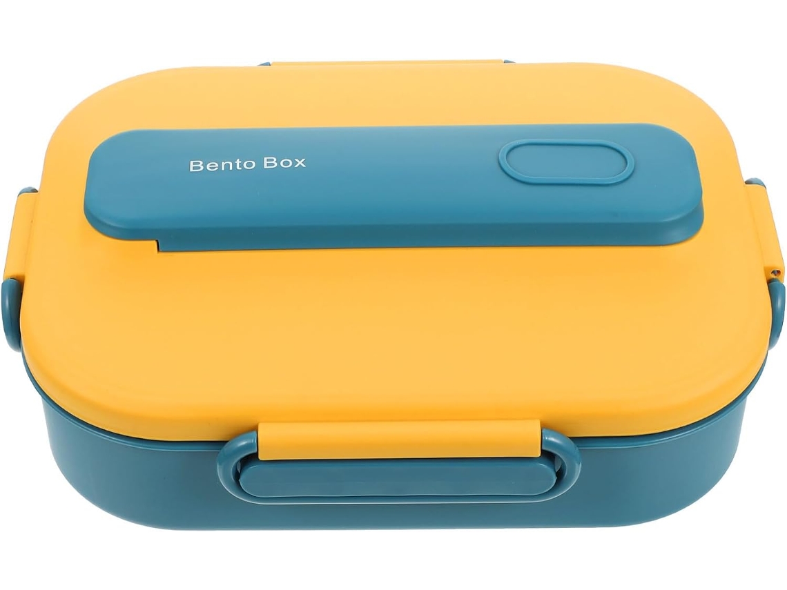 Lancheira Bento Solustre Com Compartimentos Para Adultos, Em Aço Inoxidável E Silicone, Grande, Compacta E Hermética