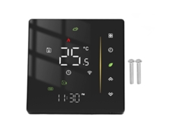 Termostato Inteligente Wifi Programável Controlador de Temperatura para Aquecimento a Gás Preto