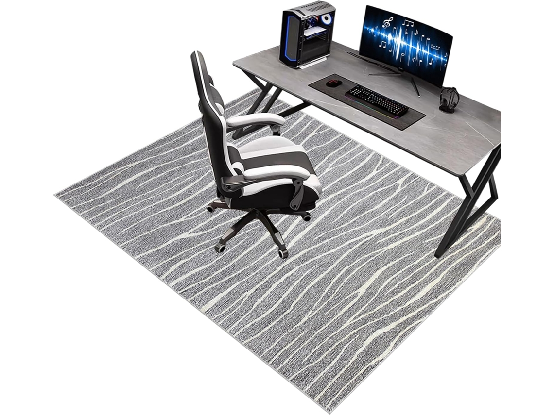 Tapete Cadeira Protetor Escritório 70 X 120 Cm Piso Gamer, Escritório, Piso, Giratória,