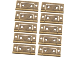 Conjunto De 10 Dobradiças Reforçadas Para Portas Armários Cozinha,
