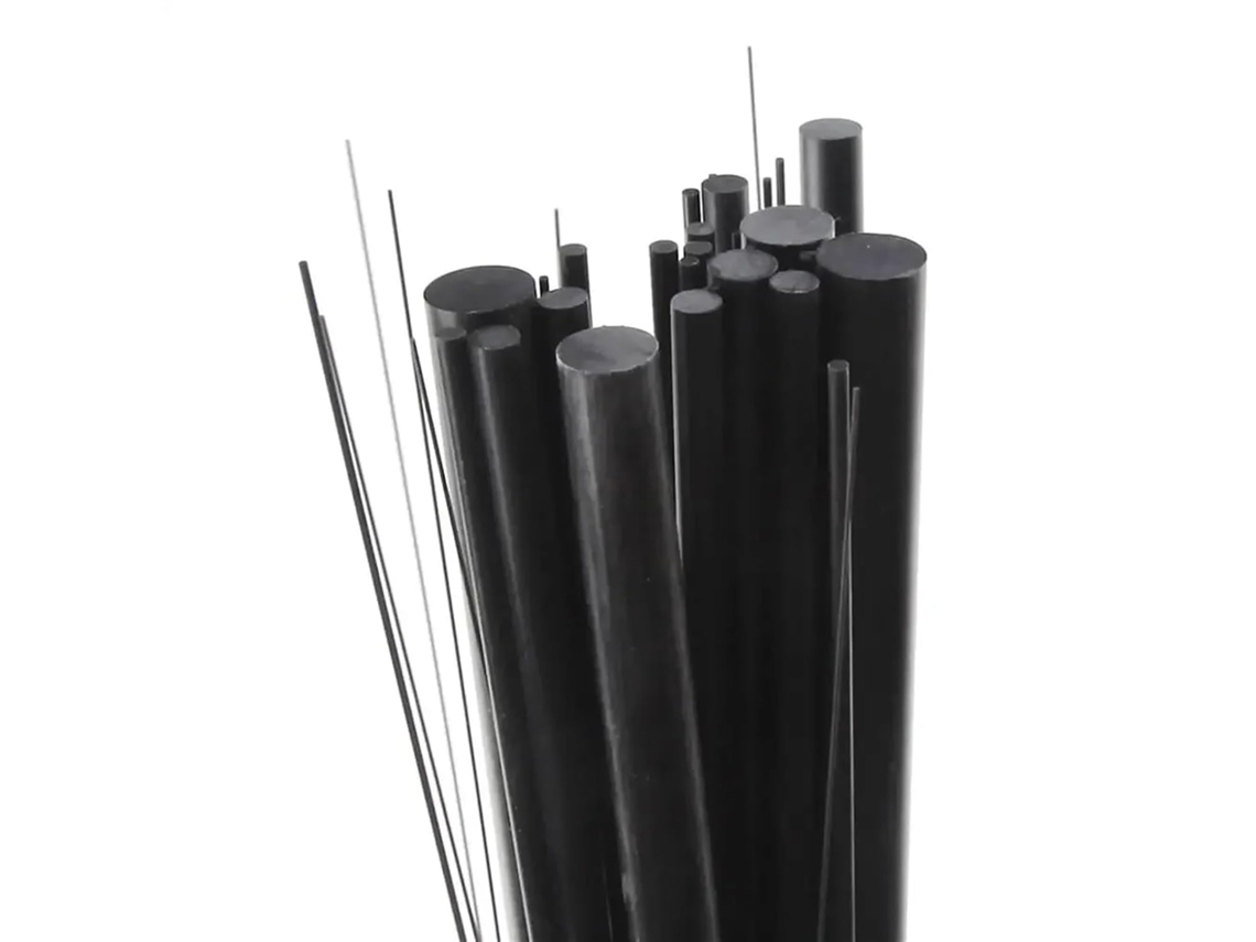 5 10 Peças De Haste Fibra Carbono Com Comprimento 1a 6mm E Diâmetro 500mm 1mm, 2mm, 3mm, 4mm, 5mm E 6mm 10 Peças De 2